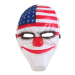 Klovninaamiot naamiaisiin Scary Clowns Mask Palkkapäivä 2 Halloween Kamala Mask Graffiti Mask Anime Mask Elokuva Cosplay Mask