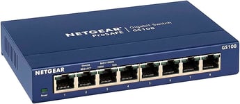 NETGEAR 8 Port Gigabit Network Switch GS108 - Ethernet Switch - Ethernet - - -