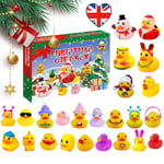 2024 Rubber Duck Christmas Advent Doll Arrival Calendar Contains 24 Pcs Gifts