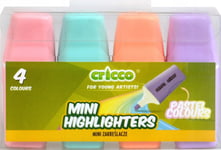 Cresco Mini Pastell Överstrykningspennor 4 Färger Cricco