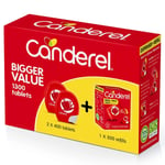 Canderel Sweetener Low Calorie 400 x 2 Dispensers + 500 Refill Pack 1300 Tablets