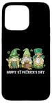 Coque pour iPhone 15 Pro Max Gnomes irlandais heureux de la Saint-Patrick