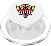 Barong Masque de lion mythologie balinaise Roi des esprits PopSockets PopGrip pour MagSafe