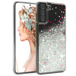 For Samsung Galaxy S21 Plus 5G Cover Liquid Glitter Silver