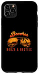 Coque pour iPhone 11 Pro Max Beaches Booze & Besties Lunettes de soleil aviateur