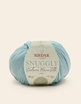 Sirdar Snuggly Cashmere Merino Silk 4 Ply, 75% Extra Fine Merino, 20% Silk, 5% Cashmere, Premium Yarn for Knitting and Crochet, Little Mermaid (312), 50g