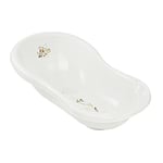 keeeper Winnie l'Ourson Baignoire pour Bébé Ergonomique avec Bouchon, De 0 à 12 Mois Environ, 84 cm, Maria, Blanc