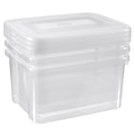 Curver Storage Boxes Set Handy 3x25L Transparent