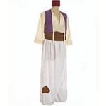 Män Arabian Prince Aladdin Genie Fancy Dress Cosplay Kostym XL M