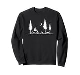 Overnight Vintage Camping Tent at Woods Outdoor Hiking Sweatshirt