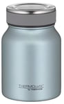 THERMOcafé by THERMOS TC Food Jar Ice Blue Mat 0,50 l Récipient alimentaire isotherme à double paroi en acier inoxydable anti-fuite, passe au lave-vaisselle, pour le bureau et les déplacements