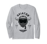 Top Gun Maverick Aviator Lt. Payback Fitch Helmet Long Sleeve T-Shirt