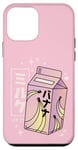 Coque pour iPhone 12 mini Kawaii Banana Milk Carton mignon japonais Pastel Esthétique