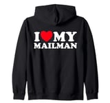 Love Mail Man Funny Support Postal Delivery Job Worker Fan Zip Hoodie