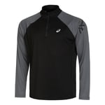 ASICS Icon Half-Zip Top De Course Hommes - Noir , Gris