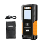 Worx 3.7V Stud Finder Wall Scanner WX085 Wood Beam &Drywall &AC Wire Metal Detector, 3-in-1 Multi-Modes, Upgraded Smart Stud Sensor Technology, HD LCD Display, Lithium-ion Battery, Type C USB Charger