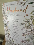 Birthday Wishes Husband Love Of My Life Card Female - Foil - 2 Verses - Party