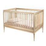 Gustavienne - Lit bébé évolutif en bois Massif avec matelas Gustavienne - Natural