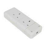 Twin Socket 13 Amp Electric Hard 13A Heavy Duty Mains Electrical 3 Pin White