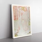 Big Box Art Nymph Crowned with Daisies by Maurice Denis Canvas Wall Art Print Ready to Hang Picture, 76 x 50 cm (30 x 20 Inch), Grey, White, Beige