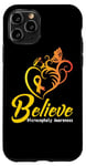 Coque pour iPhone 11 Pro Ruban jaune papillon pour sensibilisation à la microcéphalie