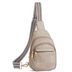 Bostanten Sac de Poitrine Petit Sac à dos à bandoulière pour femme - Bum Bag Sac poitrine - En cuir synthétique - Élégant