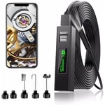 2M)Caméra Endoscope WiFi Camera Endoscopique Camera Inspection Canalisation hd 1200P avec Lumière led pour iPhone/Android/iOS téléphone