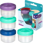 Sistema Dressing Pots To Go Food Container Sauce Pots With Lids 35 Ml Bpa-Free &