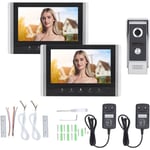 Visiophone ,Caméra Moniteur Sonnette hd Vision Nocturne app contrôle système d'interphone WiFi vidéo Sonnette , Interphone Vidéo Connecté filaire