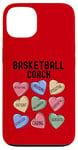 Coque pour iPhone 13 Tee-shirt humoristique pour entraîneur de basket-ball