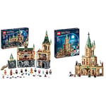 LEGO 76389 Harry Potter Hogwarts Chamber of Secrets Castle Toy & 76402 Harry Potter Hogwarts: Dumbledore’s Office Castle Toy, Set with Sorting Hat, Sword of Gryffindor and 6 Minifigures