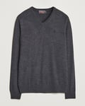 Morris Merino V-neck Grey