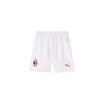 AC Milan Home Kit Stagione Adulto Short Saison 2024/25, Technologie DryCELL, élimine l'humidité, Garde la Peau au Sec, Blanc, 14 Anni Mixte