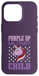 Coque pour iPhone 16 Pro Purple Up Militaire Enfant Licorne Militaire Enfant