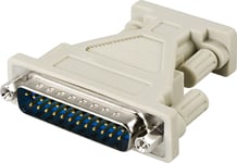 DELTACO AT-adapter DB9ho-DB25ha