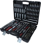 917.0795-Caisse À Outils Complète En Coffret Douille De 1/4"",3/8"" Et 1/2""-Outillage Mécanique,Clés Torx Et Accessoires De La Gamme Ultimate Très Robuste-195 Pièces