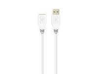 Sinox Usb 2.0 Förlängningskabel. 2M. Vit