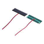 2pcs/0.2W 4V Solar Panel Learning Panel Solar Epoxy Panel With Electronic Cord 7