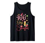 Funny Happy 100 Days Of School Art for Men Women Kids Tank Top