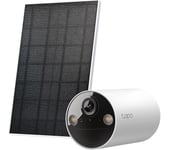 TP-LINK Tapo C410 Solar-powered 2K Security Camera Kit - White, White