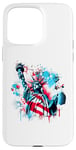 iPhone 15 Pro Max American Style Statue of Liberty Spray Paint Case