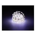 Zarivy Guirlande Micro LED extra dense, lumière froide et clignotante, idéale pour les décorations. Avec 14 mètres et 567 LED sur câble argenté, elle apporte une touche magique à n'importe quel