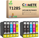 Comete, Marque Française - T1285-10 Cartouches D'Encre Compatibles Avec Epson T1285 Renard T1281 T1282 T1283 T1284 - Pour Epson Stylus T22 Office Bx305F Bx305Fw Sx125 Sx130 Sx230 ([DYJ070517]