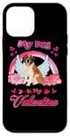 iPhone 12 mini My Dog Is My Valentine Funny St Bernard Dog Valentines Day Case