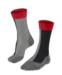 FALKE Men's TK2 Explore M SO Wool Functional Yarn Thick Anti-Blister 1 Pair Hiking Socks, Black (Black-Mix 3010), 5.5-7.5