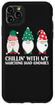 iPhone 11 Pro Max Chilling With My Marching Band Gnomies Funny Gnome Xmas PJs Case