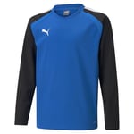 PUMA Teamliga Training Sweat Jr Sweatshirts Mixte enfant - Bleu (Electric Blue Lemonade-Puma Black) - 128 / 8 ans