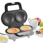 Salter EK4082 XL Double Pie Maker - Twin Deep-Fill Pie Machine, Non-Stick & Crimp-Edged Cooking Plates, 3-5 Minute Pre-Heat, Locking Latch, Fruit/Meat/Mince Pies, 9cm Diameter x 7cm Depth Pies, 900W