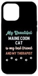 Coque pour iPhone 12 Pro Max Maine Coon Cat, maman, père, propriétaire, amoureux, thérapeute et ami