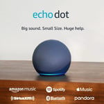 Echo Dot (5:e generationen, 2022 års utgåva) | Med större, fylligare ljud, användbara rutiner och Alexa | Djuphavsblå